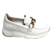 Gabor Vita Läderloafers med Tassel White, Dam