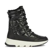 Geox Svarta Ankelboots för Kvinnor Black, Dam