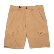 Lyle & Scott Cargo Bermuda Shorts för Män Brown, Herr