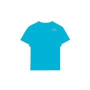 Nina Ricci Blå Bomull Jersey T-Shirt med Brodyr Blue, Dam