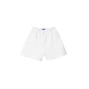 Nina Ricci Kort shorts med elastisk midja i vitt White, Dam