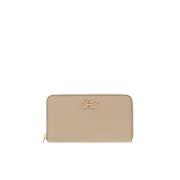 Salvatore Ferragamo Plånbok/korthållare Beige, Dam