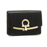 Salvatore Ferragamo Plånböcker Korthållare Black, Dam