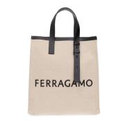 Salvatore Ferragamo Shoppingväska Beige, Herr