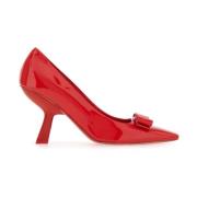 Salvatore Ferragamo Vara Bow Patentläder Pumps Red, Dam