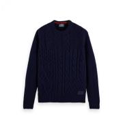 Scotch & Soda Texturerad Tröja Blue, Herr