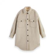 Scotch & Soda Oversize Jacka Beige, Dam