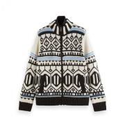 Scotch & Soda Maxi Cardigan med Innerjacka White, Herr