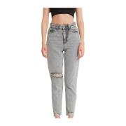 Catwalk Reparerade högmidjade jeans - D83615 Gray, Dam