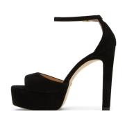 Stuart Weitzman DiscoPlatform Sandal Black, Dam