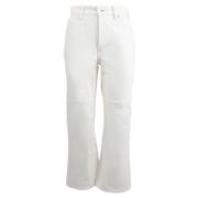 Jil Sander Bomulls Jeans Jppu663162Wu246300 - 102 White, Dam