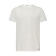 Jil Sander Vit Bomull Crewneck T-shirt White, Herr