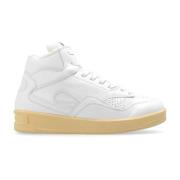 Jil Sander Höga sneakers med logotyp White, Herr