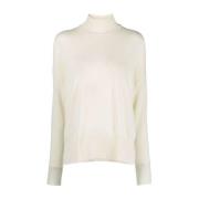 Jil Sander Minimalistisk Cashmere Tröja Beige, Dam