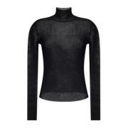 Jil Sander Ull turtleneck tröja Black, Dam