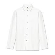 Jil Sander Skjorta med logotyp White, Herr