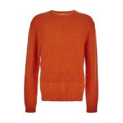 Jil Sander Klassisk Crew Neck Sweater Orange, Herr