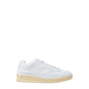 Jil Sander Minimalistiska Lädersneakers White, Herr