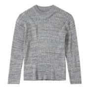 Closed Round-neck Knitwear Gray, Herr