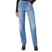 Closed Stiliga Bekväma Straight Jeans Blue, Dam