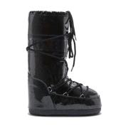 Moon Boot Glitter Icon Stövlar Black, Dam