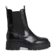 Tamaris Klassiska svarta Chelsea ankelboots Black, Dam