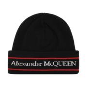 Alexander McQueen Cashmereero Mössa Black, Herr