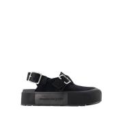 Alexander McQueen Mount Slick Sandaler - Svart/Silverläder Black, Herr