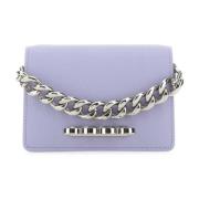 Alexander McQueen Stilfull Cross Body Väska Purple, Dam