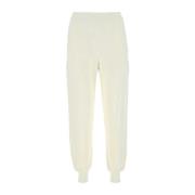 Alexander McQueen Ivory Bomull Joggers för Loungewear White, Dam