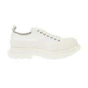 Alexander McQueen Plattforms sneakers med logotyp White, Dam