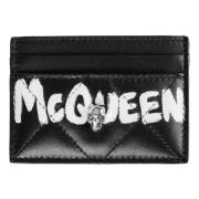 Alexander McQueen Alexander Queen Läderplånbok Black, Dam