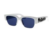 Alexander McQueen McQueen Graffiti Solglasögon White, Unisex