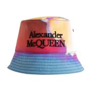 Alexander McQueen Lysande Blomster Bucket Hat Red, Herr