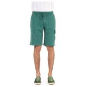 C.p. Company Gröna Cargo Shorts med Dragsko i Midjan Green, Herr