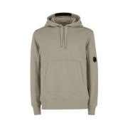 C.P. Company Diagonal Raised Fleece Arm Lens Hoody Beige, Herr