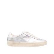 Golden Goose Soul-Star Sneakers i metalliskt läder Beige, Dam