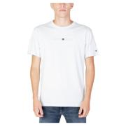 Tommy Jeans Herr Klassisk T-Shirt med Liten Text White, Herr