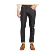 Nudie Jeans Grim Tim Selvedge Jeans Blue, Herr