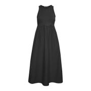 Gestuz Elegant Svart Midi Klänning Black, Dam