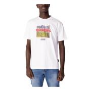 Napapijri Stilren Vit Tryckt T-shirt White, Herr