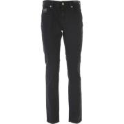 Versace Jeans Couture Svarta Skinny Jeans i Stretch Denim Black, Dam