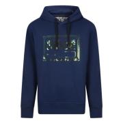 Versace Jeans Couture Stilfull Iridescent Fleece Hoodie Blue, Herr