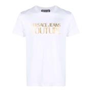 Versace Jeans Couture Bianco Kortärmad T-shirt - Herrmode White, Herr