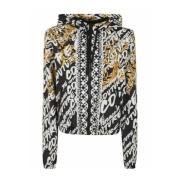 Versace Jeans Couture Nylon Huvtröja med All Over Logo Print - Storlek...