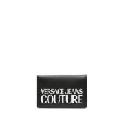 Versace Jeans Couture Svarta Plånböcker - Stilfull Design Black, Herr