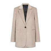 Levete Room Stilren Plaza Sand Blazer Beige, Dam