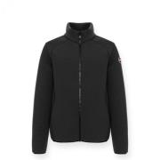 Colmar Scuba Effekt Full Zip Sweatshirt Black, Herr