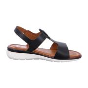 ara Svart Lädersandal för Kvinnor med HighSoft Teknologi Black, Dam