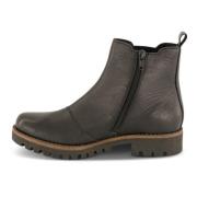 Rieker Svarta Chelsea Boots i Läder med Dragkedja Black, Dam